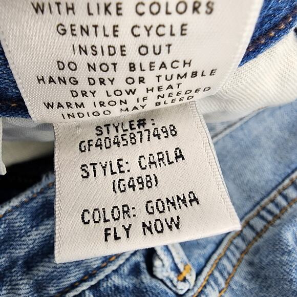 GRLFRND Carla Super High-Rise Bell Jean in Gonna Fly Now Sz 29 - Picture 6 of 7